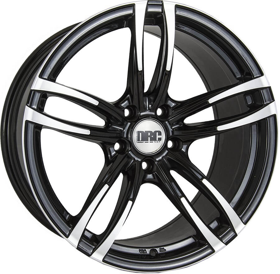 DRC DMF (Gloss Black / Polished) 8.0x18 5x120 ET35 SKU:L8805120BP7635
